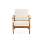 Emmry Outdoor Acacia Wood Club Chair