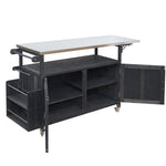 Foldable Outdoor Kitchen Island Patio Mobile Kitchen Cart