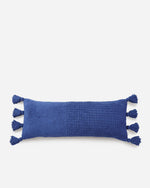 Sunday Citizen Blue Braided Pom Pom Lumbar Pillow