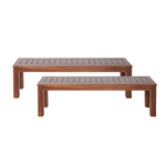 Outdoor Courtyard Table and Bench