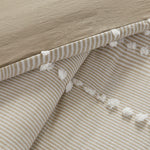 King 3 Piece Cotton Yarn Dyed Duvet Cover Set