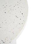 Outdoor 24" H MGO Terrazzo Side Table, White