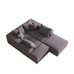 Modern Upholstered Sectional Boneless Couch Set