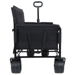 3-in-1 Convertible Folding Wagon Cart with Bench Seat & Storage
