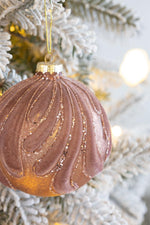 Decorative Hanging Glass Christmas Ball Ornaments - Set of 6
