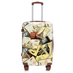 3-Piece PC Spinner Wheel Luggage Set with Printed Pattern