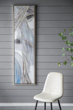 Elongated Modern Abstract Oil Paintings Wall Art Set of 2