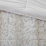King 4PC Faux Fur Comforter Set