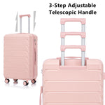 Set 3PCs 20'/24'/28' ABS Spinner Wheel Luggage - Pink