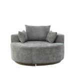 55'' Chenille Foam Single Swivel Chair
