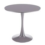 Mid-Century Tulip Table With Round Top and Pedestal Base