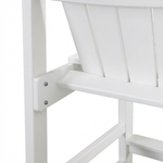 HDPE Bar Height Adirondack Patio Chair Outdoor Bar Chair With Cup Holder And Armrests