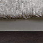 Turin 7 Piece White Crinkle Velvet Queen Comforter Ensemble