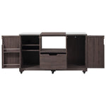K&K 66.5' Outdoor Kitchen Island for Big Green Egg Grills