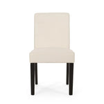 Contemporary Dining Chair With Upholstered Seating and Tapered Legs