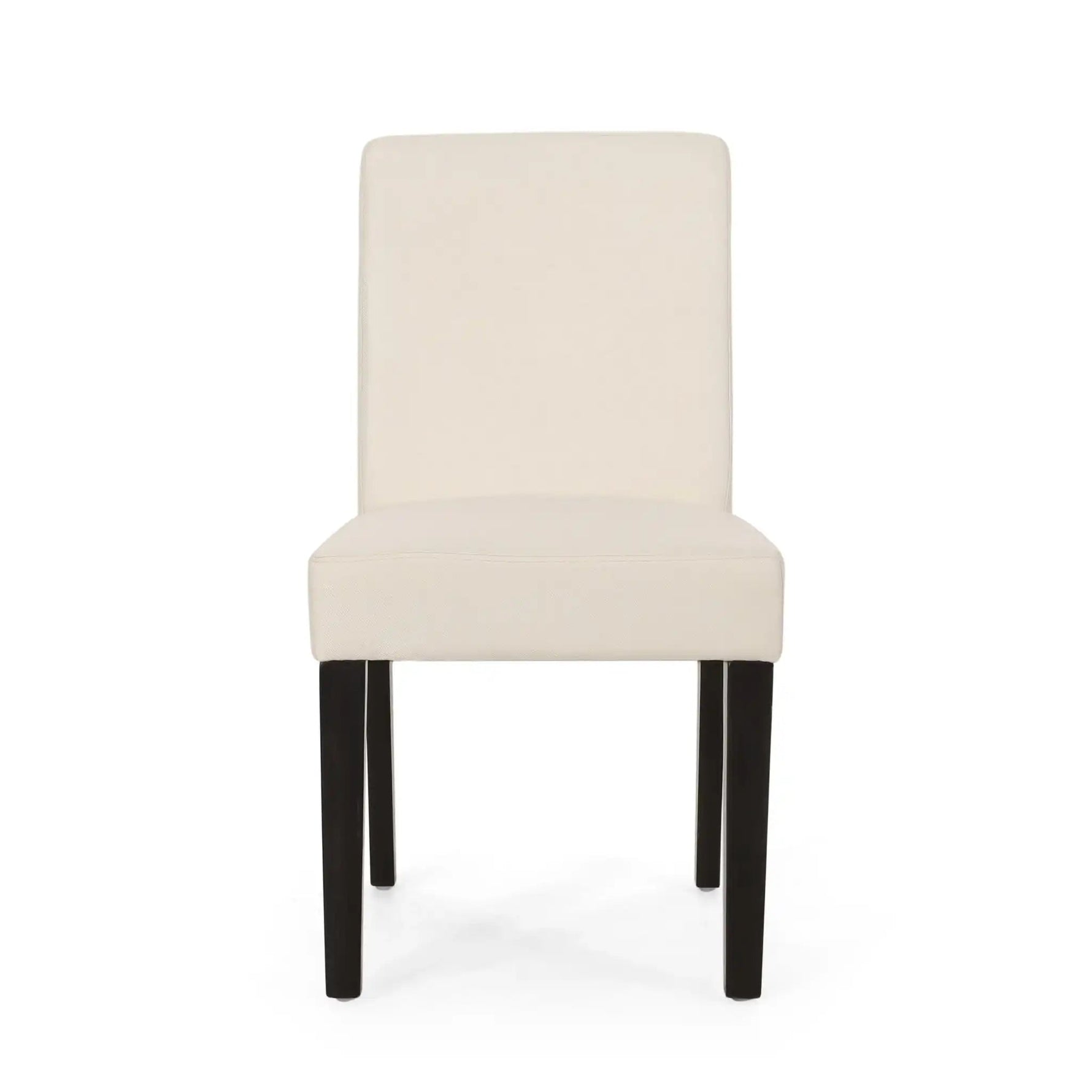 Contemporary Dining Chair With Upholstered Seating and Tapered Legs