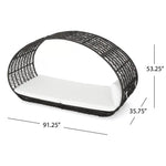 Abigal Outdoor Wicker Daybed With Cushion