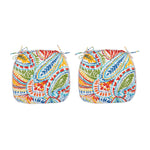 Outdoor Patio Chair Cushions, Water-Repellent U-Shape Thick Foam Seat Cushions (Set of 4)