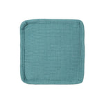 Hansolo Yarn Square Pouf Ottoman Or Floor Cushion - Teal