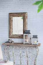 Wooden Candle Lantern Decorative Set of Two for Indoor and Outdoor Use