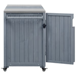 K&K 66.5" Outdoor Kitchen Island for Big Green Egg Grills