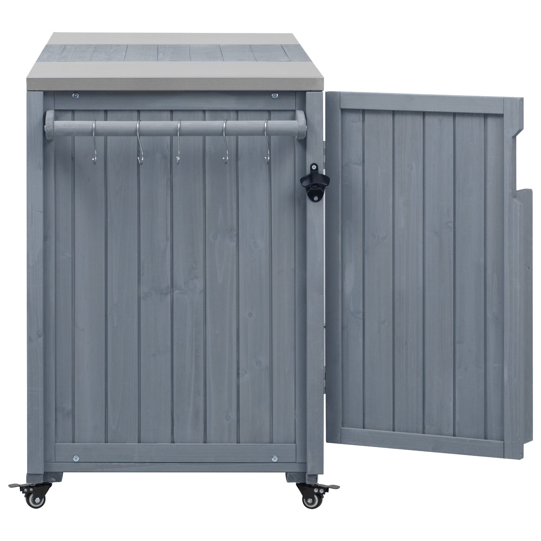 K&K 66.5" Outdoor Kitchen Island for Big Green Egg Grills