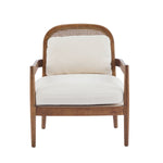 Elliston Rattan Backrest Solid Wood Accent Chair with Cushions - Set of 2