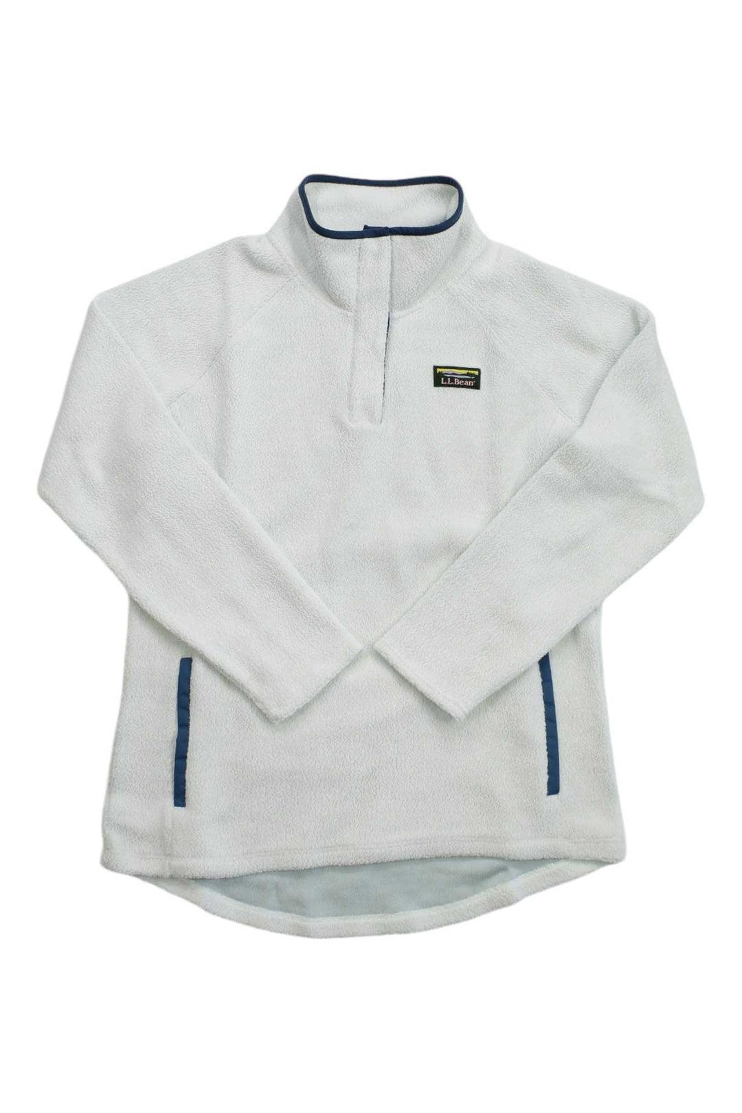 L.L.Bean Womens Tumbled Sherpa 1/4 Snap Pullover "M"