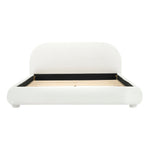 Upholstered Simple Modern Bedroom Bed With Curved Headboard