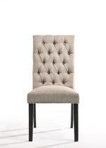 Morland Vintage Side Chair Set of 2 - Black / Tan