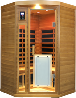 Low EMF Two person Far-infrared Red cedar Deluxe indoor pentagonal sauna room