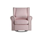 Tamaki Glider Chair With Swivel - Pink