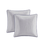12 Piece Comforter Set with Cotton Bed Sheets Navy Cal King