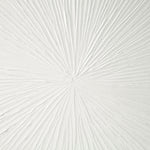 Luminous Burst Signature White Gloss Dimensional Resin Wall Art