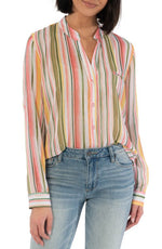 KUT from the Kloth Jasmine Chiffon Blouse - Small