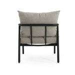 Leora Modern Minimalist Round Tube Sofa Chair with Cushions