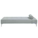 Quenti Velvet Sofa Bed With Pillow - Gray