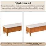 50.8-Inch Multi-Functional Storage Ottoman Bench