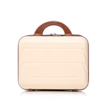 14'/20' 2-Piece Beige ABS Spinner Wheel Luggage Set
