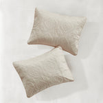 3 Piece Reversible Bedspread Set Cream Full/Queen