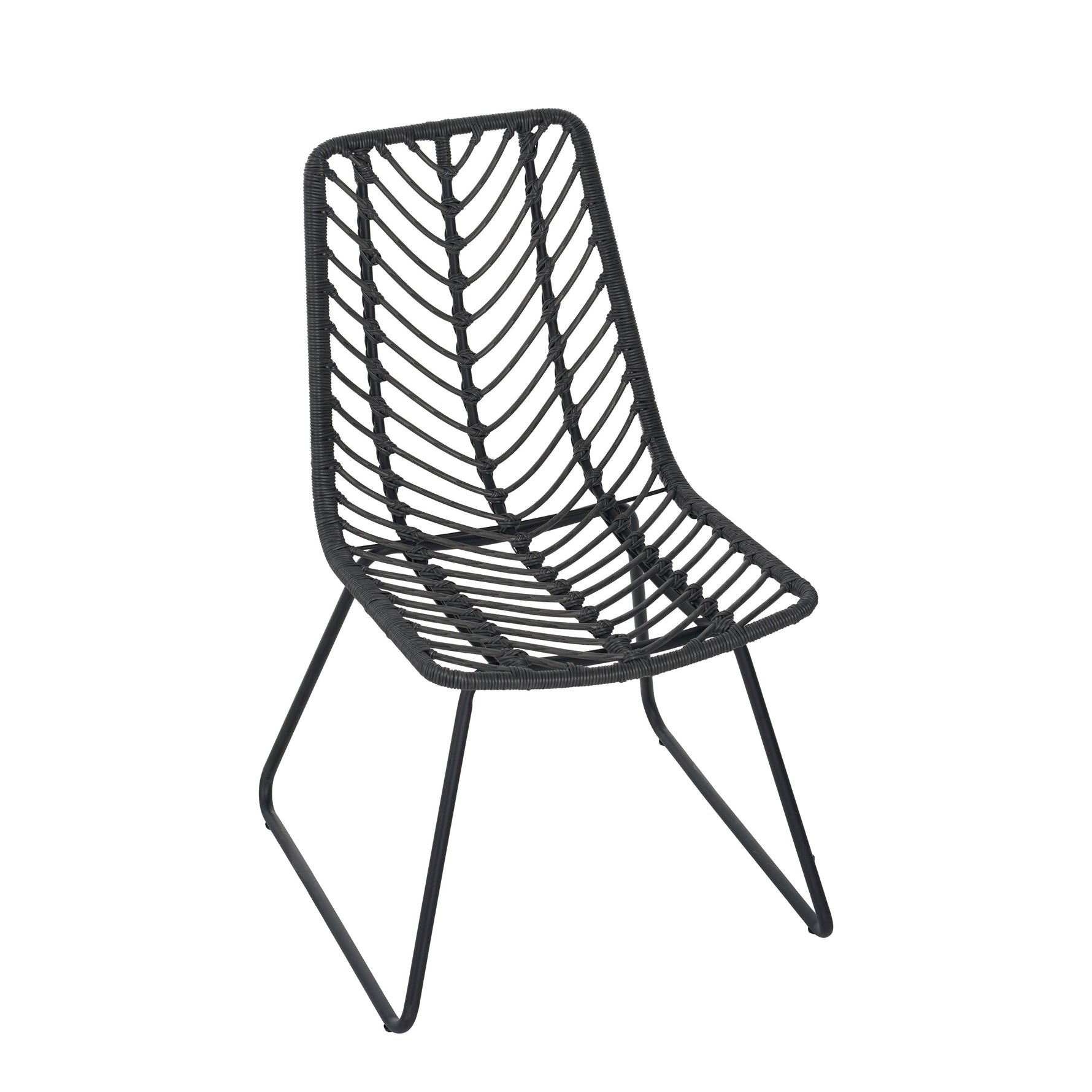 DEJA Chair 2PCS with 2 Cushions, Gray