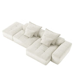 Modern Oversized DIY Combination Modular Sectional Sofa With Pillows