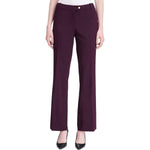 Calvin Klein Womens Petites Modern Fit Mid-Rise Pants Purple 12P