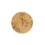 Nebula 22' Accent Pillar Side Table Warm Natural Brown Burl Wood