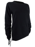 Rachel Roy Womens Liya Comfy Cozy Sweatshirt Black M