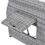 Outdoor Furniture Set Patio Rattan with Recliners and Tables