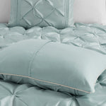 7 Piece Tufted Comforter Set Seafoam California King