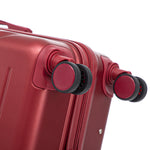 Set 3PCs 20'/24'/28' ABS Spinner Wheel Luggage Wine Red