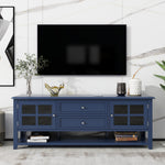 TV Stand With Dual Drawers and Hidden Storage