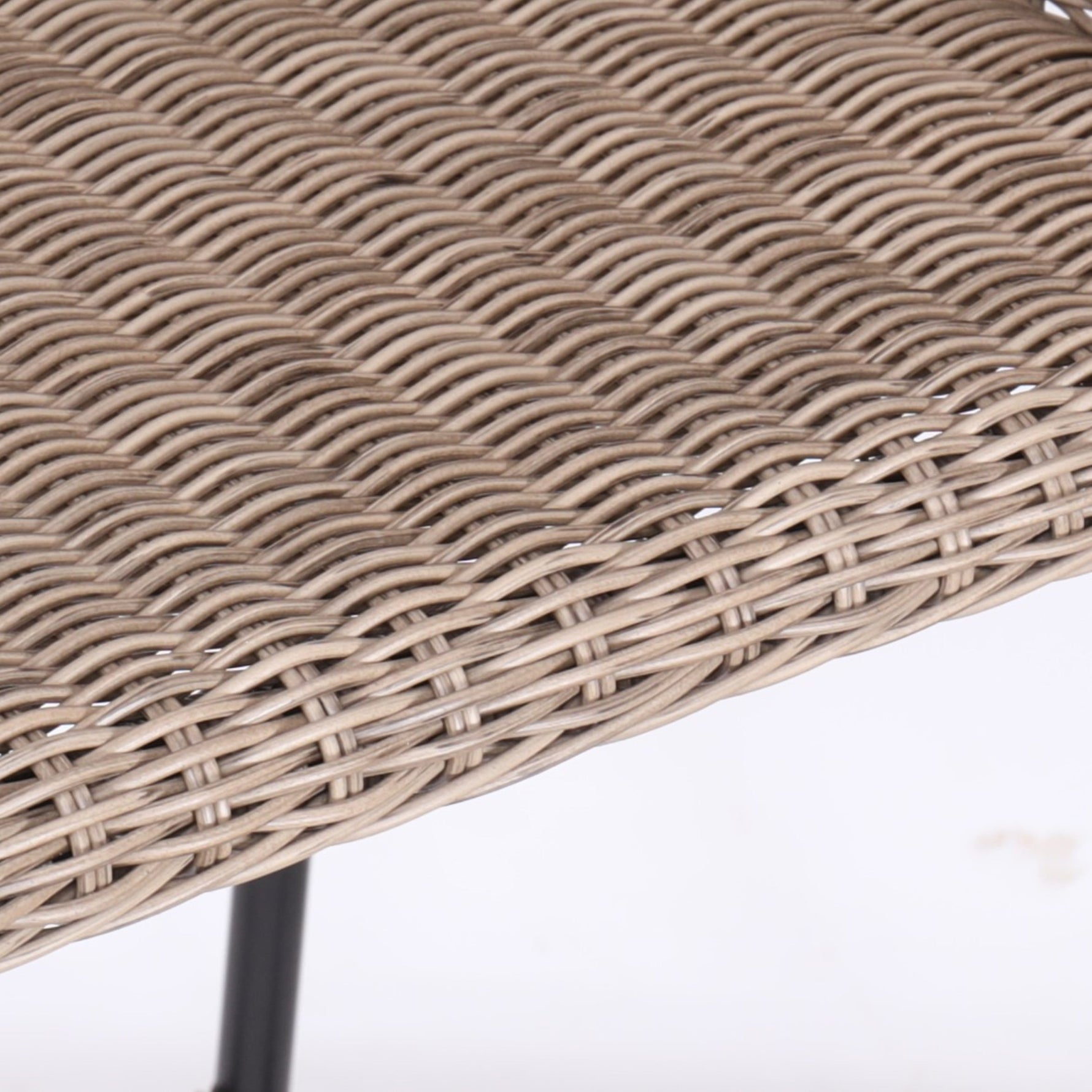 Ladd Outdoor Metal Wicker Barstool Set of 2